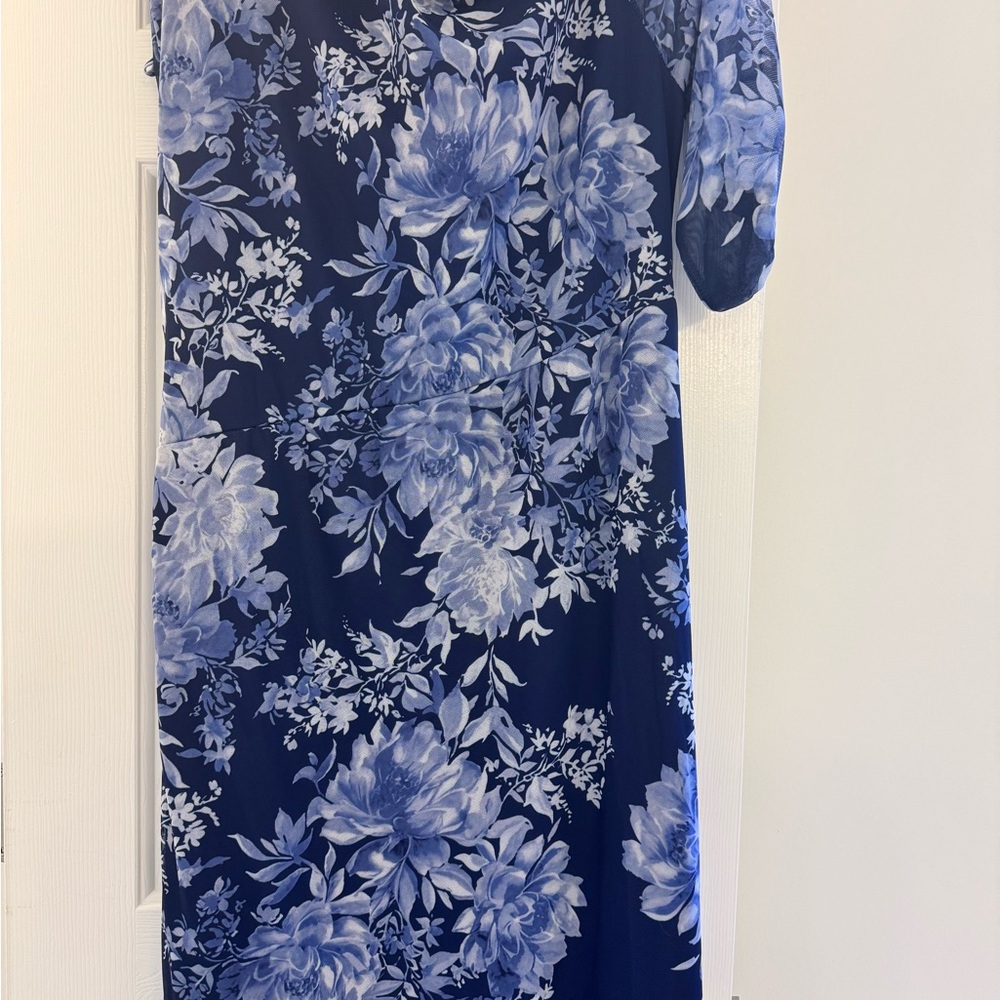 SHEIN Blue Floral Dress